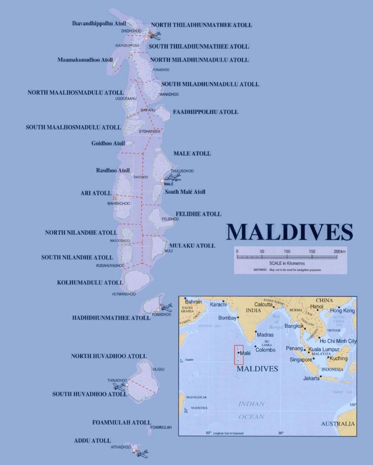 karte maldivu salas