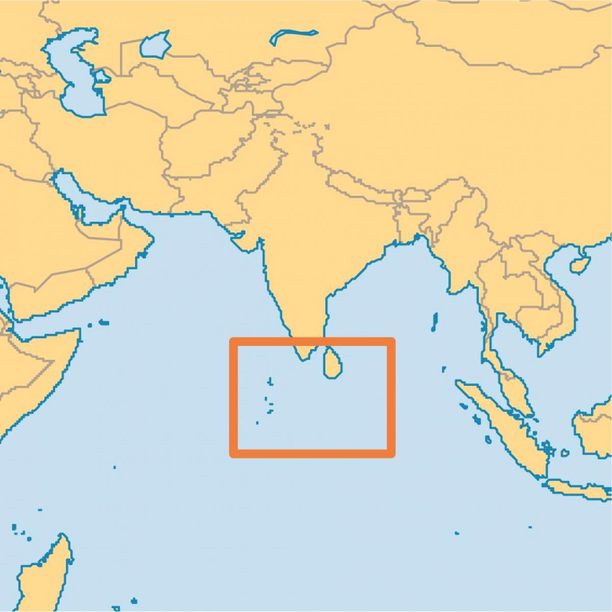 maldivu salas atrašanās vietu uz pasaules kartes