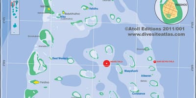 Karte ari atoll maldivu salas